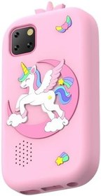 Resim CHICIRIS 32GB Bellekli Renkli Ekranlı Çocuk Akıllı Telefonu MP3/MP4, Erkek Kızlar Için Yapboz Oyunları Kamerası, Harika Doğum Günü Hediyesi (PINK) 