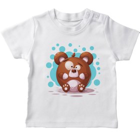 Resim Angemiel Baby Şaşkın Fare Erkek Bebek Tişört Beyaz B0382MDBBKETSRT 