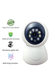 Resim Bebek, Hasta Ve Evcil Hayvan Takipli Akıllı Ev/ofis Güvenlik Kamerası 