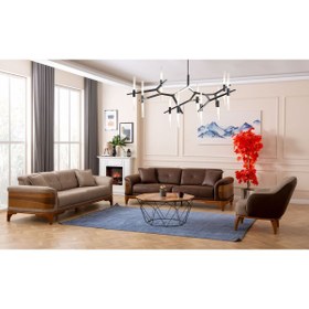 Resim SHOWDEKO Wood 3+3+1 Koltuk Takımı 