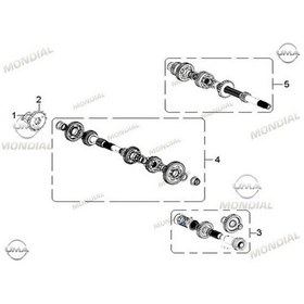 Resim Mondial Rx1 Enduro Şanzıman Büyük Dişli Grubu 