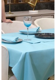 Resim Dream Kumaş Peçete Modelleri Leke Tutmaz Kumaş Peçete Çeyiz Seti 6lı Paket Açık Mavi 