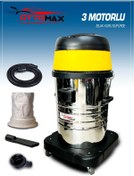 Resim Genel Markalar Premium 4200 Watt 3 Motorlu Islak Kuru Sanayi Tipi Oto Süpürgesi Endüstriyel Süpürge 