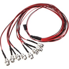 Resim Fosenze Rc Araba Işıklama Seti: 8 Adet 5mm Led 4 Kırmızı + 4 Beyaz - Revo Slash Jato T-maxx Traxxas Hsp Hpı Uyumlu Diğer 