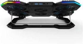 Resim iDock F12-1 Black 2600RPM Yüksek Devirli Fan Gaming Laptop Soğutucu Stand 