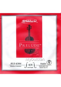 Resim D'Addario J813 D ( Re) - Tek Tel Keman Teli 