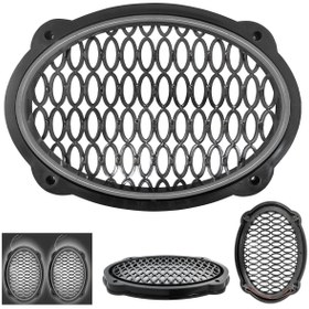 Resim ZOOMMER POKE Midrange Kapağı Neon Ledli Oval Beyaz 2 Adet 