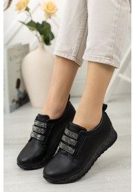 Resim EPAAVM - Simli Taban Taşlı Siyah Ayakkabı - ULSY0801 Siyah 