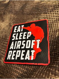 Resim THORSTORE Airsoft Repeat Patch/Peç/Arma (8,5 x 7,8cm) 