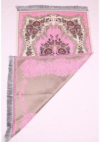 Resim Lüks Gülce Şönil Seccade - 0260 - Pembe Renk 