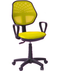 Resim Orianna Design Sarı Fileli Bilgisayar Oyuncu Koltuğu Ofis Çalışma Sandalyesi Döner Sandalye 