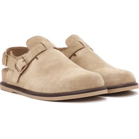 Resim Derimod Kadın Camel Arkadan Bağlamalı Süet Deri Sandalet 26PFD150610 