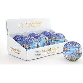 Resim Taşlı İstanbul Tasarımı El Aynası Kalın Model 9 - 9047868957665do 