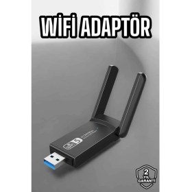 Resim Wifi Alıcı Wifi Adaptörü USB Girişli 3.0 