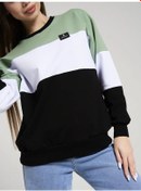Resim Erıman Tıme Büyük Beden Oversize Sweatshirt 248621345 Siyah 