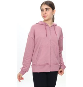 Resim Toontoy Kız Çocuk Kapüşonlu Hırka Mavi 