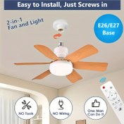 Resim XBATE 16.5/20.5 İnç Sessiz LED Tavan Fanı Uzaktan Kumanda ile, E26/27 Bağlantı, Ayarlanabilir ve Ayrılabilir, Işık Ahşap Taneli, Yatak Odası, Çalışma Odası, Mutfak, Küçük Odalar için Modern Tasarım - Yüksek Kaliteli Matkap Kurulumu, Tavan Fanı Işık Aparatı, Yatak Odası Tavan Fanı, Uzaktan Kumandalı Fan, Şık Parlak Bitiş 
