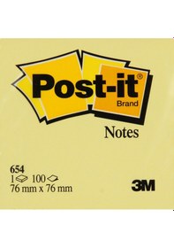 Resim Post-it 654 Yapışkanlı Not Kağıdı 76x76mm 100 Yaprak 
