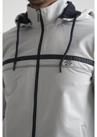 Resim Shooter Sportswear Shooter Premium Dik Yaka Rahat Form Klasik Paça Erkek Eşofman Takımı Gri 