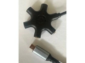 Resim Keepro Typec Ses Kartı 5 Çıkışlı Typec Ses Kartı 5 Port Type-C Ses Kartı 