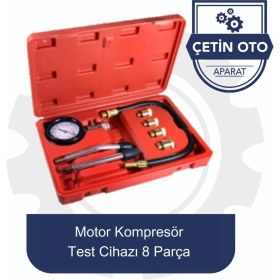 Resim Benzinli Motor Kompresör Test Cihazi 8 Parca 
