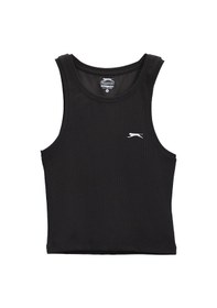 Resim Slazenger KAIDENA IN Kadın Slim Fıt Kolsuz Siyah Tişört 