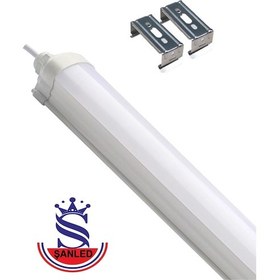 Resim 60w 120 Cm Yatay Led Etanj Armatür-trafolu Beyaz Işık 4 Adet Beyaz 