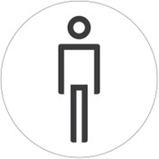 Resim Genel Markalar Erkek Wc Tuvaleti Folyo Dijital Baskı Etiket (sticker) Kapı Üzeri Kendinden Yapışkanlı Pictogram 