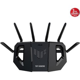 Resim Asus Tuf-be6500, Be6500, 3 Port, 6500mbps, Dual Band, Wifi 7, Aimesh, Aiprotection Pro, Gamıng Extendable Router 