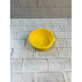 Resim Yuvarlak Çerezlik Sarı Şık Tasarım ve Kompakt Boyut 