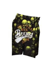 Resim DO-SMAI Dijital Baskılı Danger Fitness Boks Muay Thai Antrenman Şortu Spor Şort Fgs237 