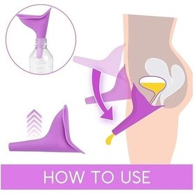 Resim Willowhaven Kadın Pisuvar Açık Seyahat Kamp Pisuvar Huni Taşınabilir Çok Renkli Çok Renkli 