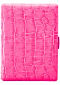 Resim Pearl Japan Cosmos Deri Uzun Sigara Tabakası Croco Pembe 9lu 