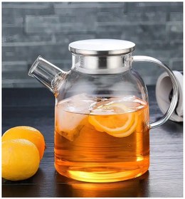 Resim Çelik Kapaklı Borosilikat Cam Demlik 1500ml Royaleks-cm-2003 Asorti 