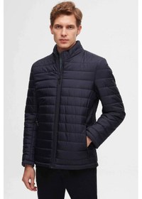 Resim D's Damat Slim Fit Rüzgar Geçirmez Elyaf Dolgulu Erkek Mont Lacivert 3HF07ORT04262 Lacivert 