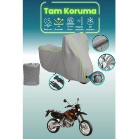 Resim Dokaca Neo Gri Neon Fitilli Kilit Uyumlu Ktm 640 Lc4 Uyumlu Motor Brandası, Koruyucu Örtü 