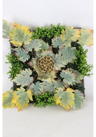 Resim Yapay Çiçek Deposu Yapay Dikey Bitki Hazır Duvar Paneli 55 Cm X 55 Cm Model 15 