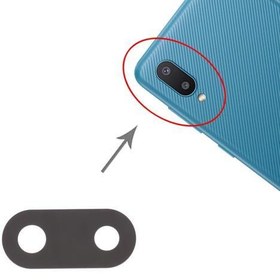 Resim Samsung A022 A02 Arka Kamera Camı ( Çıtasız Sadece Cam) 
