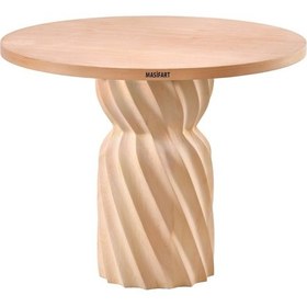 Resim Masifart Cinara 90 Lık Burgu Masa Cilasız Ham Ham 