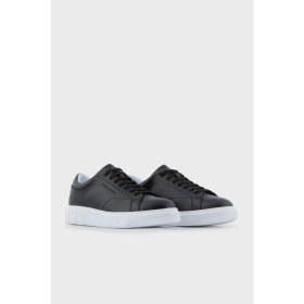 Resim Armani Exchange Logolu Hakiki Deri Sneaker Ayakkabı Erkek Ayakkabı XUX123 XV534 00002 