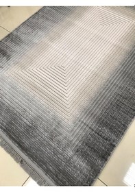 Resim Padişah Halı Santo 62851 995 Serisi Akrilik Salon Oturma Yatak Odası Halısı Antrasit - Krem 