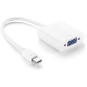 Resim aogo Mini Displayport To Vga Kablo Dönüştürücü Mini Dp Vga Mini Display In Vga Out Converter Thunderbolt 