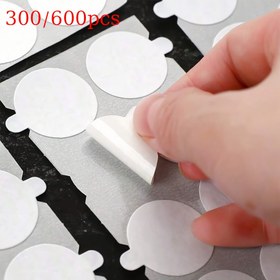 Resim 300/600 adet DONQE Çift Taraflı Yapışkan Mum Mührü Etiketleri - Güvenli Mum Mühürleme için Çıkarılabilir Yapışkan Takt Putty, Davetler ve El Sanatları için İdeal (2.54 cm), Davetler için Mührü 