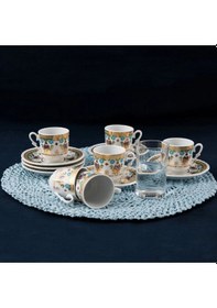 Resim Güral Porselen Sedef 12 Parça Kahve Fincan Takımı 4554 