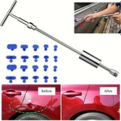 Resim Araba Göçük Tamir Kiti - Metal T Saplı Çekici ve Plastik Yapıştırıcı Tabları ile Profesyonel Sonuçlar Elde Edin! (Yapıştırıcı Tabancası Olmadan) 