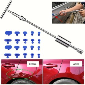 Resim Araba Göçük Tamir Kiti - Metal T Saplı Çekici ve Plastik Yapıştırıcı Tabları ile Profesyonel Sonuçlar Elde Edin! (Yapıştırıcı Tabancası Olmadan) 