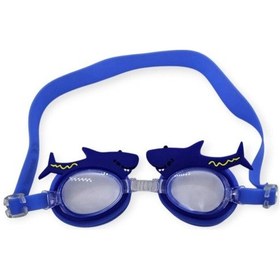 Resim Çocuk Yüzücü Gözlüğü Silikon Taşıma Çantalı Köpek Balığı - 9014 Çok Renkli 