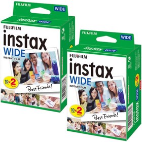 Resim Fujifilm Instax Wide 20'Li Film 2'Li Set 40 Poz / 