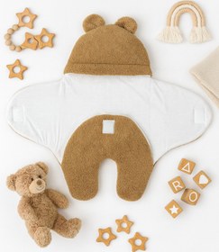 Resim Kiddy Boo 0-12 Ay Aralığı Peluş Welsoft Kumaş Kundak Bebek Battaniye 