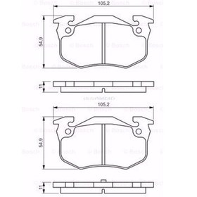 Resim Renault Megane I 1.9 Dti 1995-2003 Bosch Arka Fren Balatası 